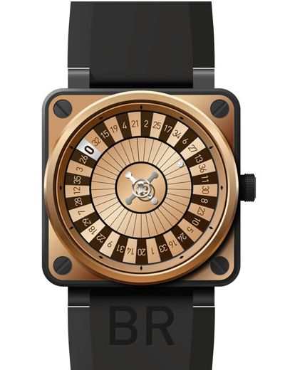 Jouer a la roulette sur une montre Bell & Ross