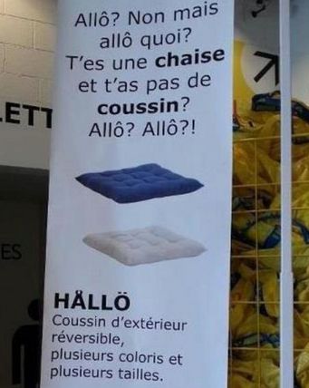 Coussin Hallo de Ikea