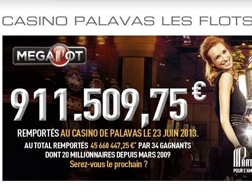 Partouche Megapot au casino de Palavas les Flots