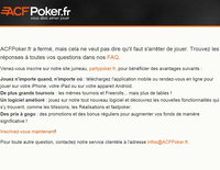 ACF Poker se retire du marché du poker légal en France