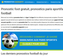 Pronostics Gagnants, le site de paris sportifs legal en France