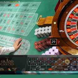 Roulette en direct live de casinos terrestres